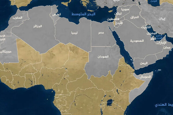 خارطة-شرق-الأوسط نظرة من زاوية بعيدة على الحرب في الشرق الأوسط