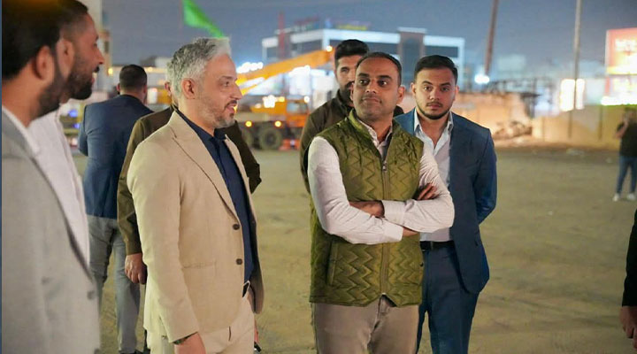 العامري يشرف على إزالة تجاوز في قضاء الزبير 