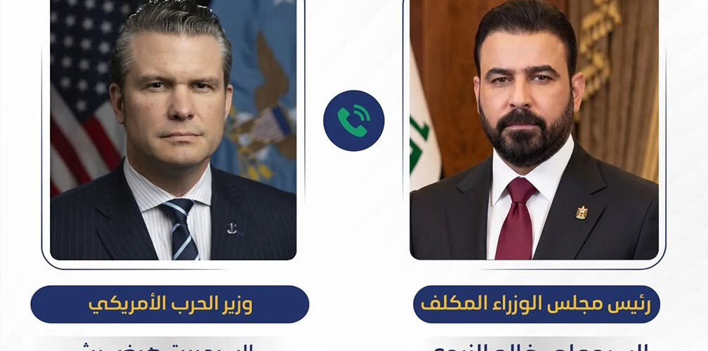 الزيدي مع وزير الحرب الأمريكي