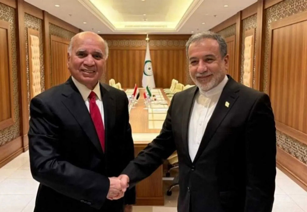 وزير الخارجية مع عباس عراقجي