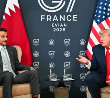ترامب مع أمير قطر