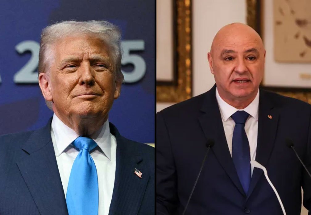 صورة مجمعة تضم دونالد ترامب والرئيس اللبناني جوزيف عون