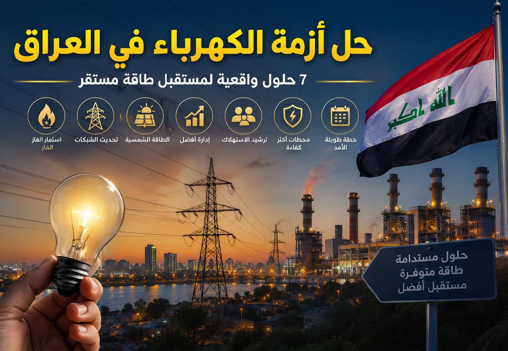 حل أزمة الكهرباء في العراق عبر الطاقة الشمسية وتحديث الشبكات