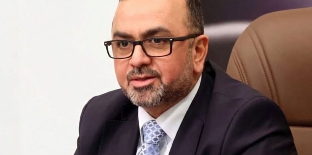 وزير الصحة العراقي عبد الحسين الموسوي خلال تصريح رسمي