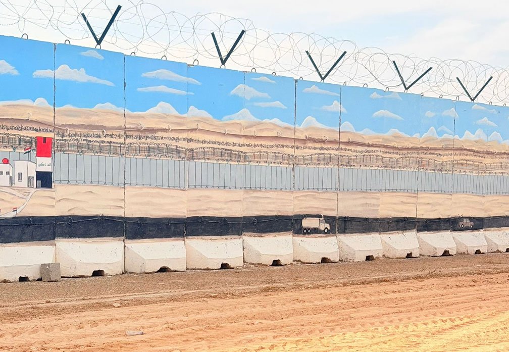 الجدار الأمني على الحدود العراقية مع سوريا والتحصينات التابعة لقوات الحدود العراقية