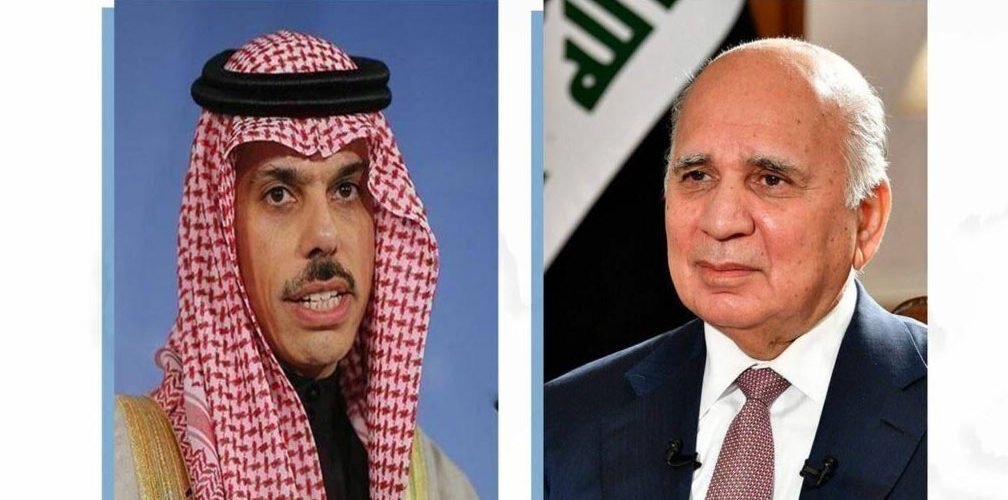 وزيرا الخارجية العراقي فؤاد حسين والسعودي فيصل بن فرحان يبحثان تعزيز العلاقات