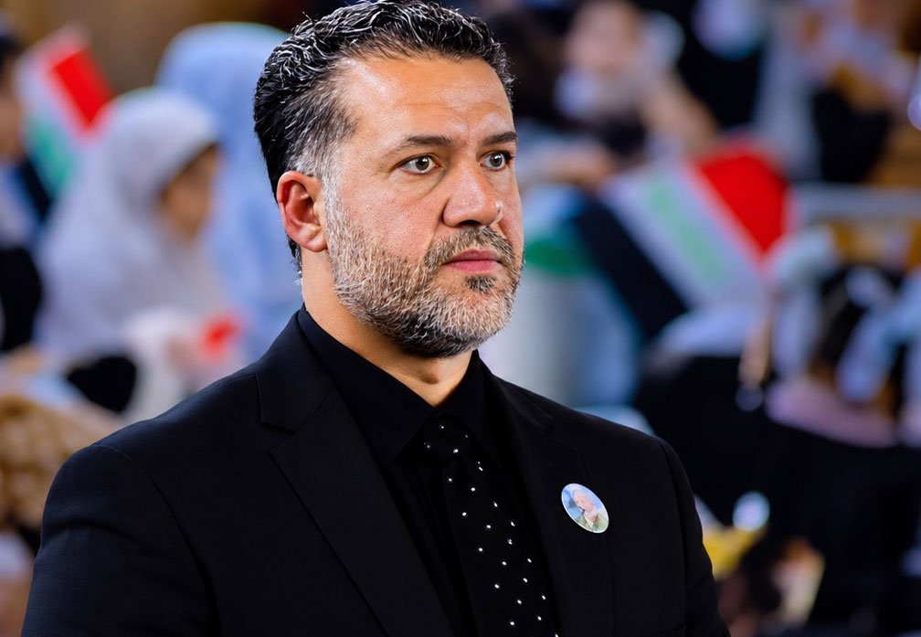 عضو مجلس محافظة البصرة جعفر الحجاج يظهر خلال فعالية