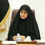 وزيرة الاتصالات السابقة، النائبة الحالية هيام الياسري في مكتبه