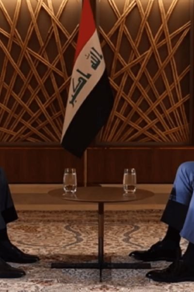 محافظ البصرة أسعد العيداني خلال حوار مع الإعلامي حميد عبد الله