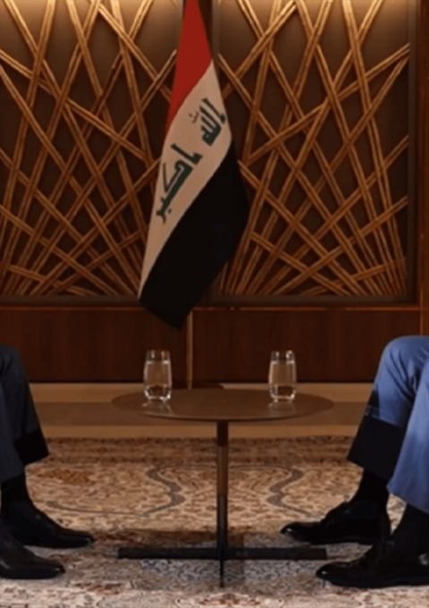 محافظ البصرة أسعد العيداني خلال حوار مع الإعلامي حميد عبد الله